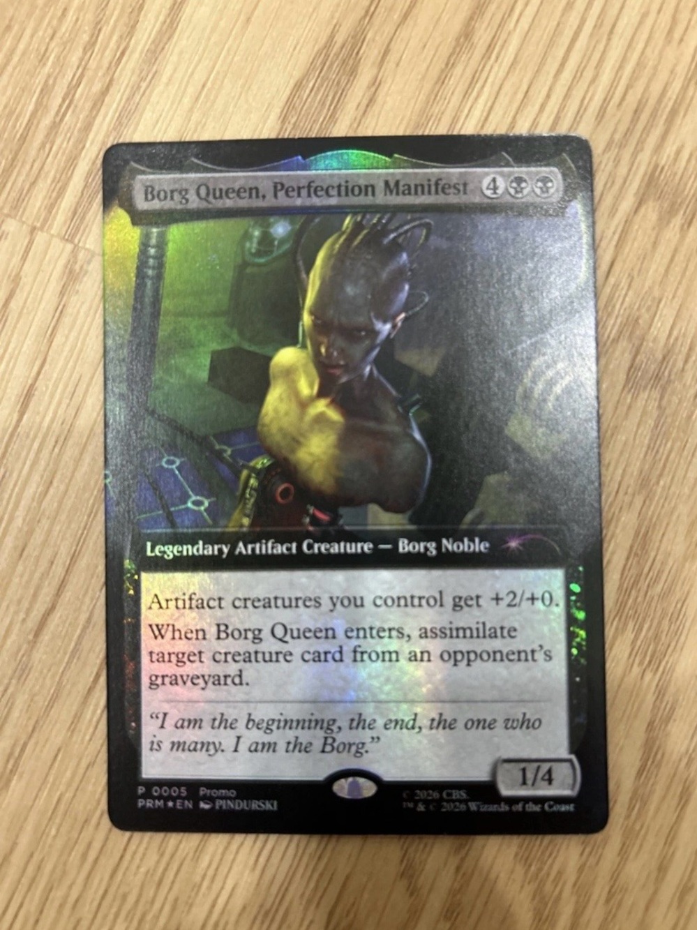 MTG Magic Borg Queen, Perfection Manifest Promo Foil Star Trek NYCC 2026